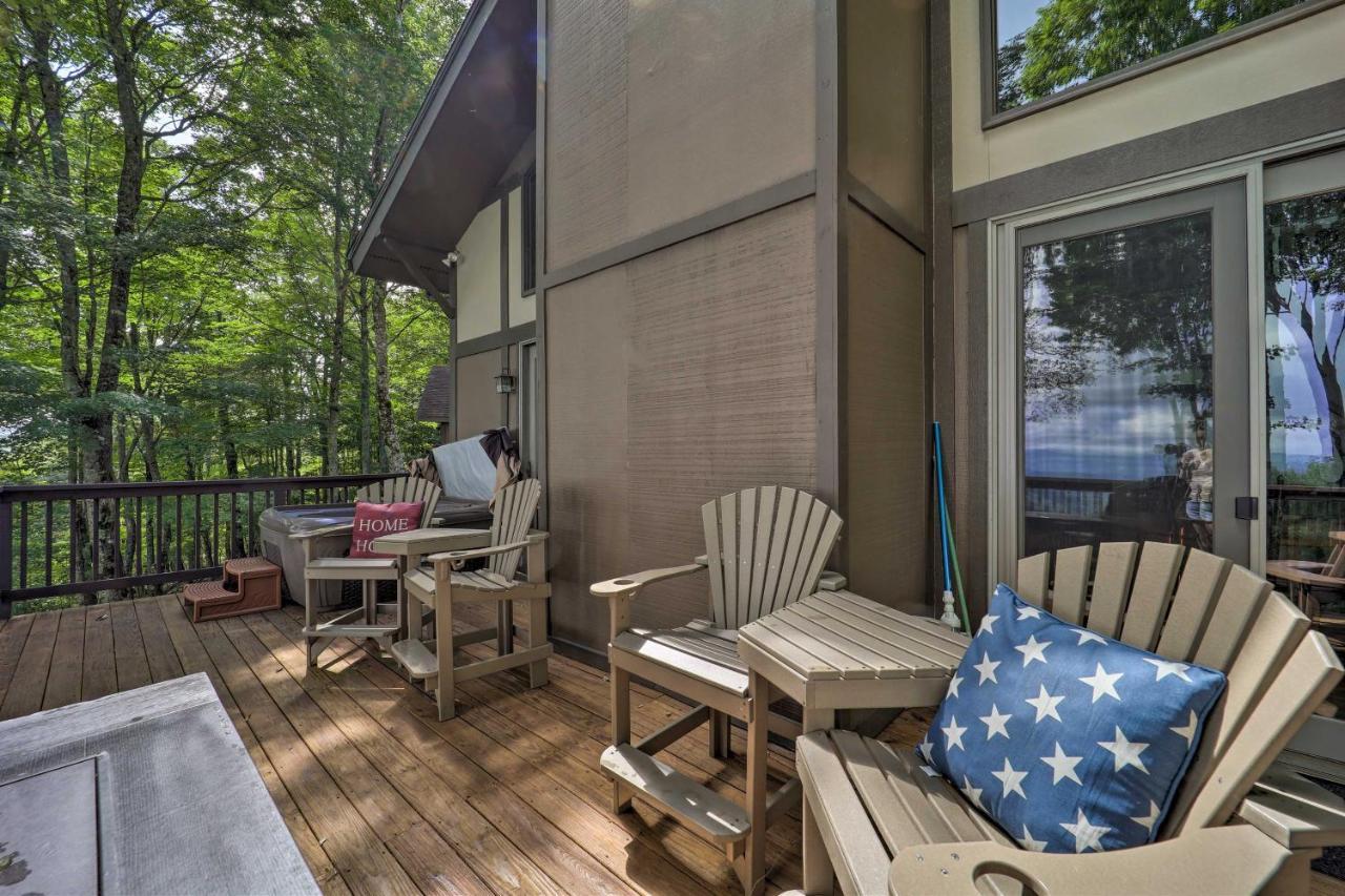 Beech Mountain Cabin Retreat With Hot Tub And Views! Zewnętrze zdjęcie